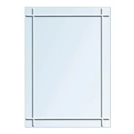 Showerdrape Marylebone Rectangular Wall Mounted Diamond Cut 60 x 45cm Bathroom Mirror