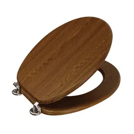 Showerdrape Oxford Walnut Toilet Seat