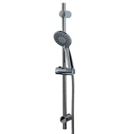 Showerdrape Spectra Chrome 3-Spray Pattern Shower Riser Rail Kit