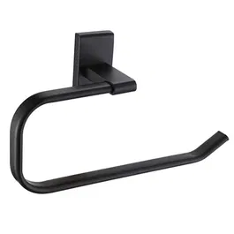 Showerdrape Unity Black Stainless Steel Wall Mounted Towel Ring