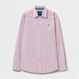 Crew Clothing Mens Micro Gingham Classic Fit Shirt Heritage Classic Pink