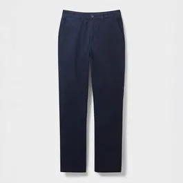 Crew Clothing Mens Classic Straight Chino Trousers Navy