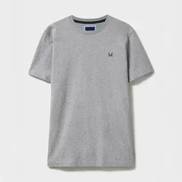 Crew Clothing Mens Classic Crew Neck T-Shirt Heritage Grey Marl