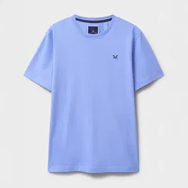 Crew Clothing Mens Classic Crew Neck T-Shirt Heritage Sky Blue