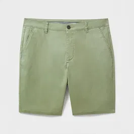 Crew Clothing Mens Bermuda Chino Stretch Shorts Oil Green