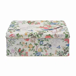 Sanderson Chinoiserie Hall Deep Rectangular Tin