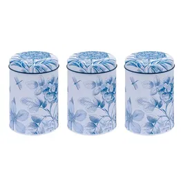 Sanderson Etchings & Roses Set of 3 Round Caddies