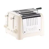 Dualit Lite 4 Slot Toaster with Warming Rack Canvas White