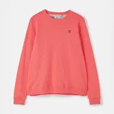Lighthouse Seaside Crew Neck Jersey Top Deep Coral