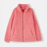 Lighthouse Seashell Full Zip Sherpa Fleece Sugar Coral