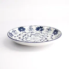 Tokyo Design Studio Tokyo Blue Botan 21.5 x 3.4cm Round Plate
