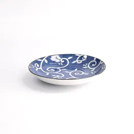 Tokyo Design Studio Tokyo Blue Karakusa 16.5 x 2.7cm Round Plate