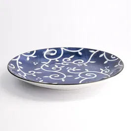 Tokyo Design Studio Tokyo Blue Karakusa 25 x 3.3cm Round Plate
