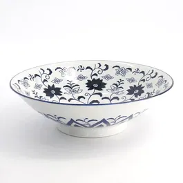 Tokyo Design Studio Tokyo Blue Botan 25.4 x 7.8cm Mixed Ramen Bowl