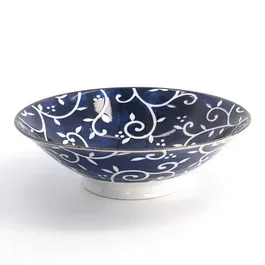Tokyo Design Studio Tokyo Blue Karakusa 25.4 x 7.8cm Mixed Ramen Bowl