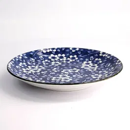 Tokyo Design Studio Tokyo Blue Sakura 25 x 3.3cm Round Plate
