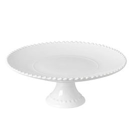 Costa Nova Pearl White 33cm Large Footed Plate