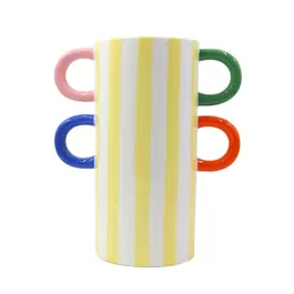 Que Rico Rayas Bailarinas Yellow Elisa Vase