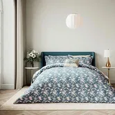 V&A Daffodil Dreams Duvet Cover Set Blue