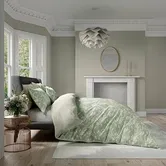 V&A Daffodil Dreams Duvet Cover Set Green