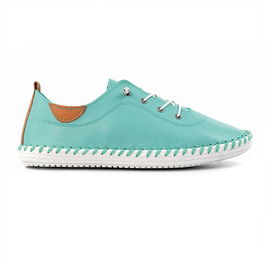 Lunar St Ives Turquoise Plimsolls
