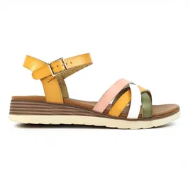 Lunar Karla Mustard Sandals