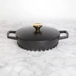 Fireup Cast Iron Black 2L Braiser with Lid