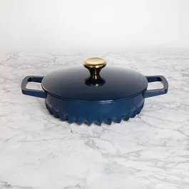 Fireup Cast Iron Classic Blue 2L Braiser with Lid