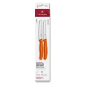 Victorinox Swiss Classic Orange 11cm Serrated 2 Piece Tomato & Table Knife Box Set