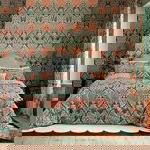 Morris & Co Helena Duvet Cover Peach Teal
