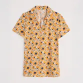 Seasalt Short Sleeve Wavecrest Shirt Bold Sunflower Daylily