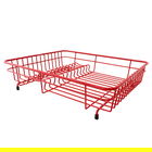 Delfinware Wireware Red Medium Drainer