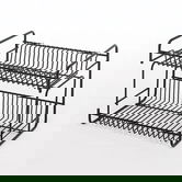 Delfinware Wireware Black 2 Tier Small Plate Rack