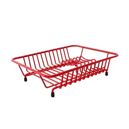 Delfinware Wireware Red Compact Dish Drainer