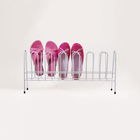 Delfinware Wireware White 7 Pair Shoe Rack