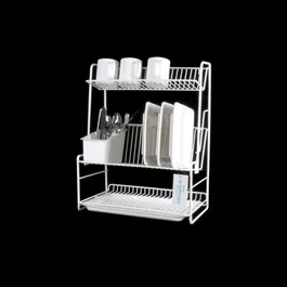 Delfinware Wireware White 3 Tier Plate Rack