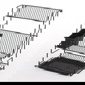 Delfinware Wireware Black 3 Tier Plate Rack