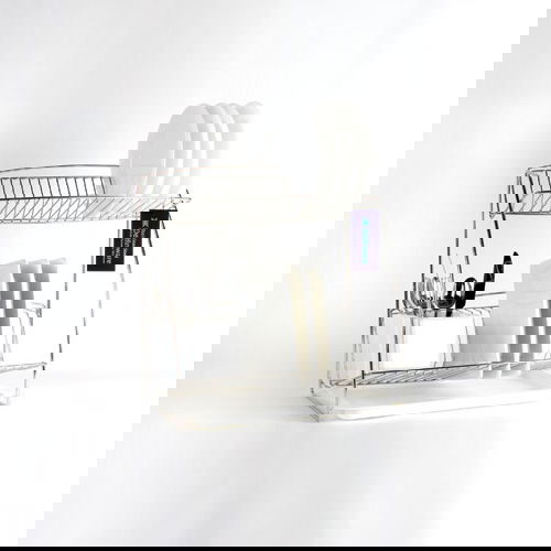 Delfinware Wireware Stainless Steel 2 Tier Plate Rack