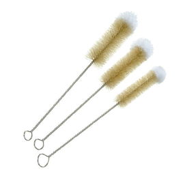 Valet Bottle Brushes Set Of 3 With Cotton Ball Tips