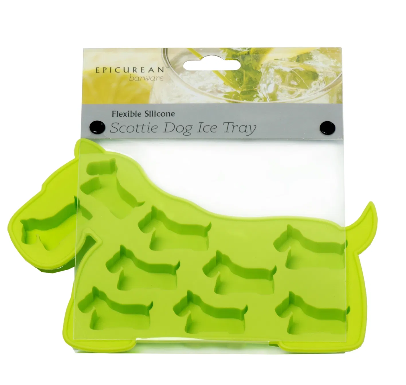 Epicurean Barware Green Scottie Dog Ice Cube Tray