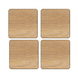 Creative Tops Oak Veneer Pack Of 4 Coasters