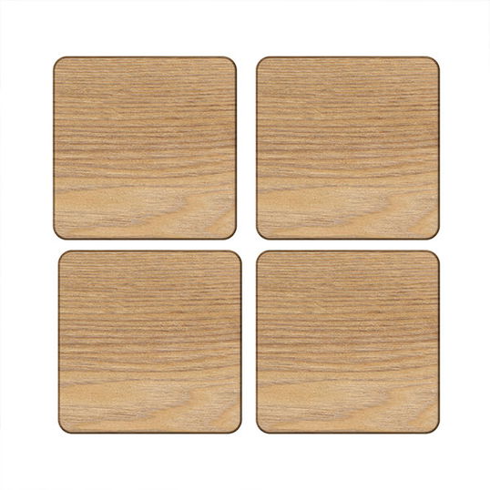 Creative Tops Oak Veneer Pack Of 4 Coasters