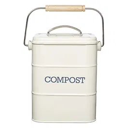 Living Nostalgia Antique Cream Compost Bin