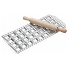 Imperia Thirty-Six Hole Ravioli Tray and Rolling Pin