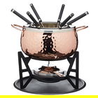 Artesa Hammered Copper Fondue Set