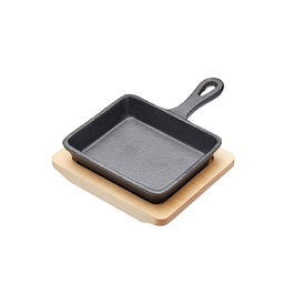 Artesa 12.5cm Cast Iron Frying Pan With Board