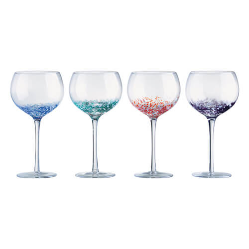 Anton Studios Set Of 4 Speckle Gin Glasses