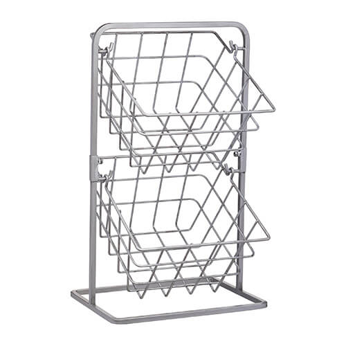 Industrial Kitchen 2 Tier Storage Baskets