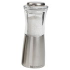 T&G CrushGrind Apollo Brushed Stainless Steel and Acrylic Salt Mill