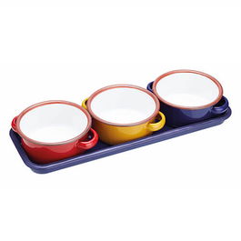 World Of Flavours Enamel Dip Bowls Set